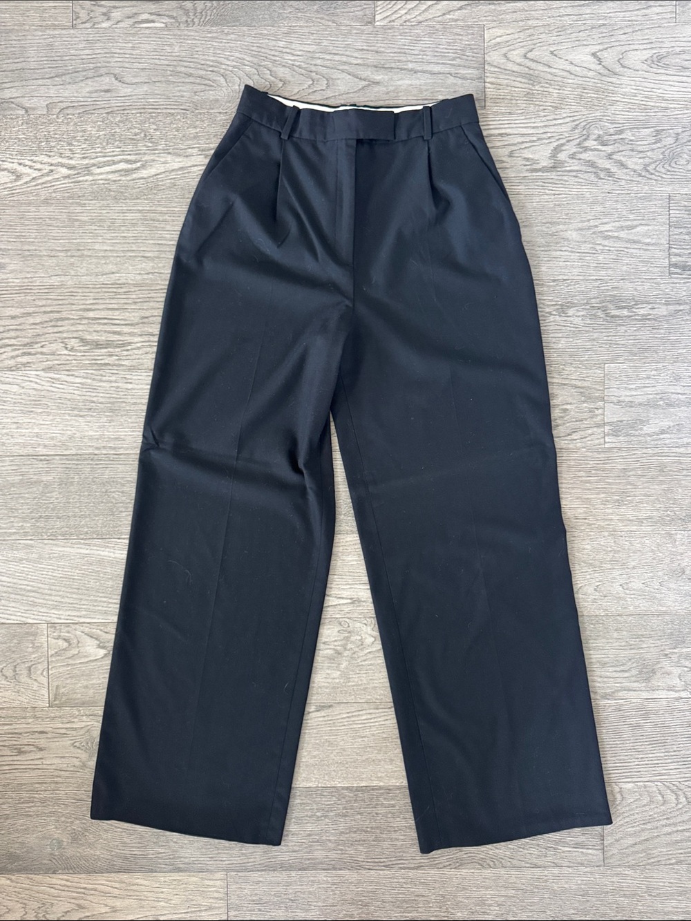 🌼ZARA🌼 Black High-Rise Wide-Leg Trousers